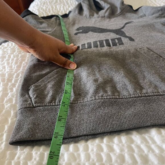 Puma Kids' Boys Gray Fleece Pullover Sweatshirt Hoodie Size 4-5 Years - Picture 6 of 7